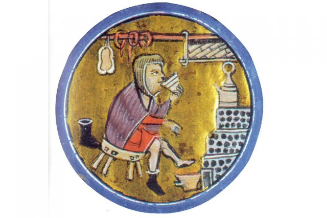 Zwischen 1250 und 1259 entstandenes Monatsbild 