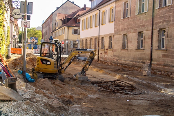 Archäologische Untersuchung Stadtmauerstrasse Erlangen