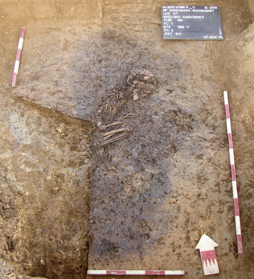 Grab eines 5-7 Jahre alten Kindes, Marktbreit, Unterfranken