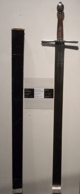 Richtschwert, ausgestellt im Mittelalterlichen Kriminalmuseum Rothenburg o. b. Tauber (Aufnahme privat)