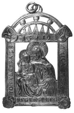 Pilgerabzeichen Schöne Maria, um 1520, Regensburg