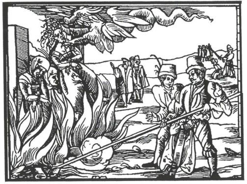 Hexenverbrennung, spätes 15.Jahrhundert